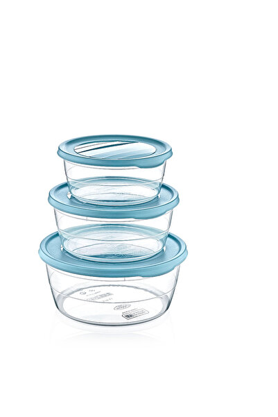 Hobby 3-Piece Round Trend Storage Set (0.3+0.7+1.1 L) 1019