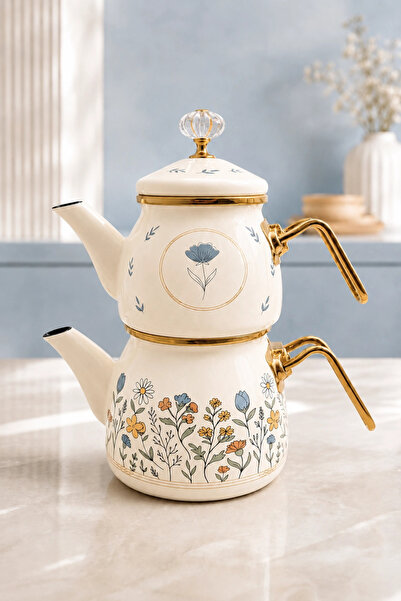 PR HOME Anemon Mini Model Enamel Teapot