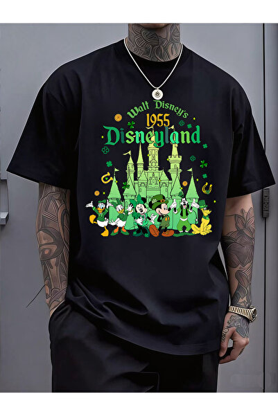 SAUDI DISNEYLAND disneyland Men and Women's 100% Cotton T-Shirt - Oversized C...
