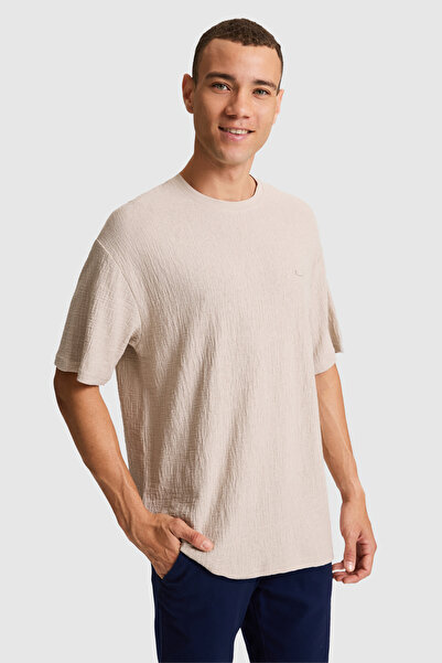 U.S. Polo Assn. تي شيرت رجالي من Stone Comfort Fit برقبة دائرية 50322501-VR049