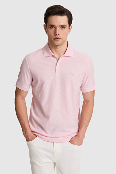 U.S. Polo Assn. Erkek Açık Pembe Regular Fit Polo Yaka Tişört 50322462-VR078