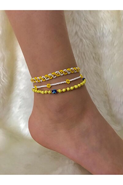 Beykan handmade 3-Piece Luck Series Anklet