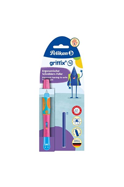 Pelikan Stilou Griffix pentru stangaci, Herlitz, Pelikan, Lovely Pink