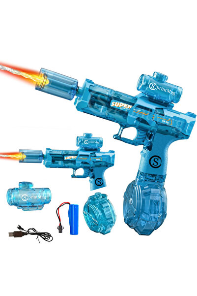 SprintMag Pistol cu Apa Electric Automat Speed Amortizor LED Interactiv Acumu...