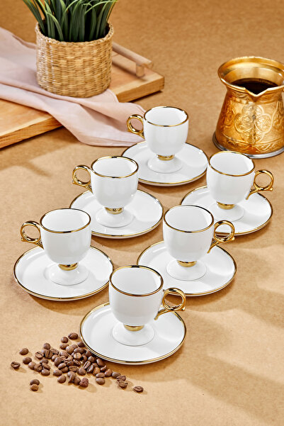 Cooker Zenora 6-Person 90 ml Porcelain Coffee Cup Set Ckr4526