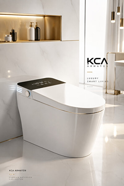 KCA ARMATÜR Akıllı Klozet Smart WC Sensörlü Otomatik Kapak Isıtmalı Oturak Ta...