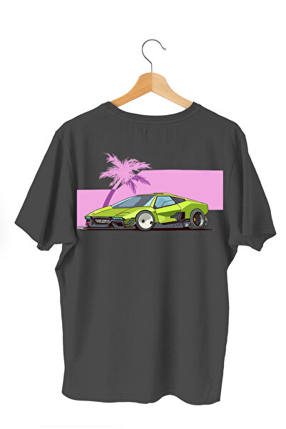 iLovePrints Μπλούζα Αυτοκινήτου Green Lambo
