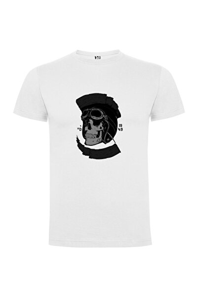 iLovePrints Galactic Skull Helmet Tshirt