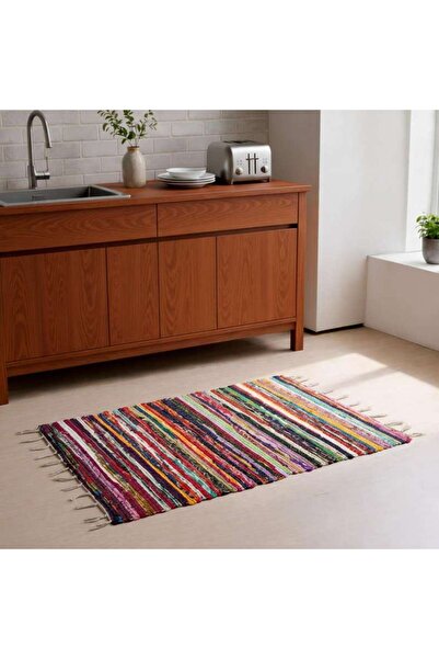 PAN HOME Lyra Cotton Chindi Dhurrie 60x90cm - Multi