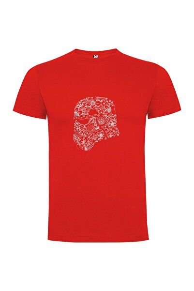 iLovePrints Empire's Floral Skull Portrait Tshirt
