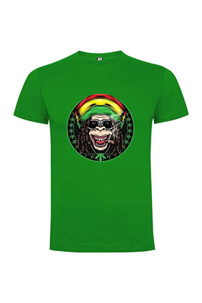 iLovePrints Reggae Weed Monkey Tshirt