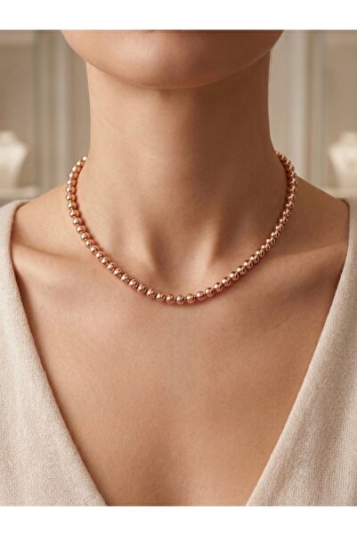 Nuggita 38 + 5 cm Long 4mm Ball Steel Necklace