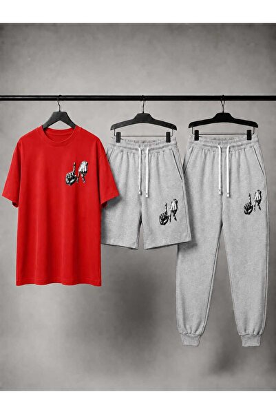 Gutsy TRICOU, PANTALONI DE TRENING, PANTALONI SCURȚI, COMBINARE DIN 3 PIESE, ...