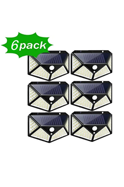 Choice6 6PCs Solar Lights Outdoor Wall Lamp PIR Motion Sensor 100LED Solar Po...