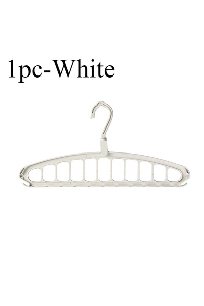 Choice 1pc-White 1/2pcs Space Saving Multi-Hole Clothes Hanger For Home, Dorm...