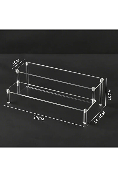 Choice11 2Layer 20x8cm 1-4 Layers Acrylic Display Stand Durable Display Rack ...