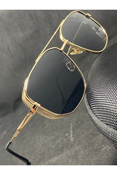Sunglasses Ochelari de Soare Premium Aviator Geometric cu Protecții Laterale ...