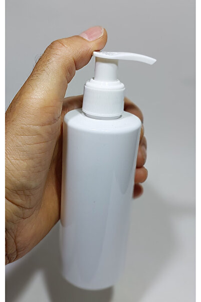 wellLine Boş sıvı sabun şişesi,şampuan şişesi,deterjan Şişe 250 Ml beyaz 1 adet