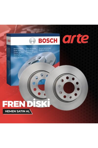 Arte Opel Corsa C 2000-2009 Bosch Ön Fren Diski 2 Adet Takım | Yüksek Frenleme Performansı |
