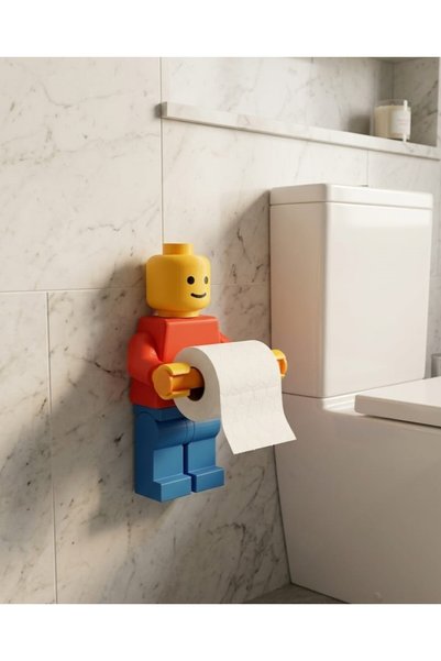 NEXUSS DESIGN Decorative Man Toilet Paper Holder Modern Bathroom Accessory Fun Design Wall Hanger