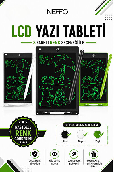NEFFO شاشة LCD مقاس 10 بوصات، لوحة رسم رقمية، لوحة كتابة الملاحظات، تابلت تعل...