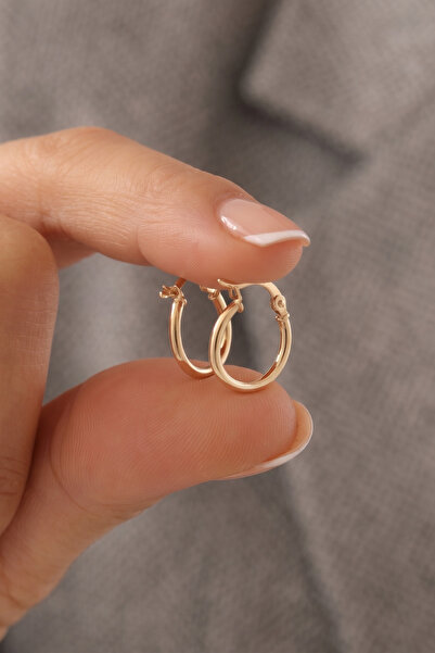 GençTaş Kuyumculuk 14 Ayar Altın Mini Halka Küpe