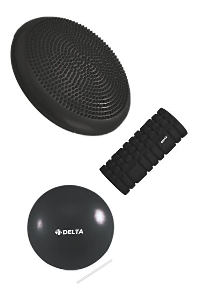 Delta Set de 3 pentru exerciții Pilates, Disc de echilibru, Rolă de spumă Del...