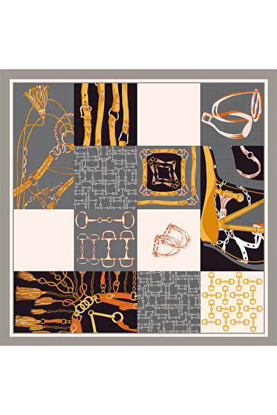 DESERTO Silk Satin Scarf 2026 Avantgarde Series 100% Silk 90X90