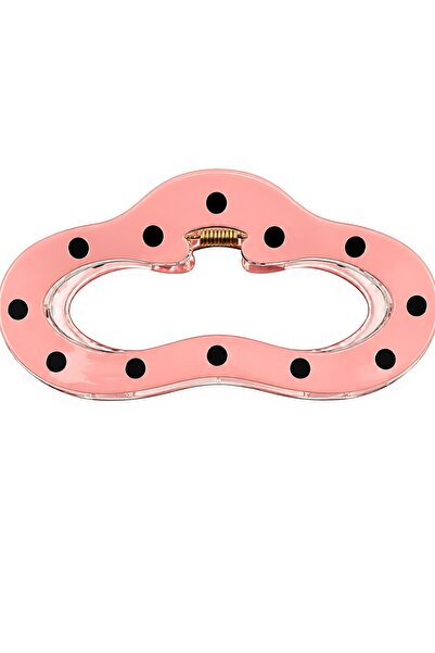 SHAKA Pudra Shk2002 Polka Dot Patterned Acrylic Hair Clip