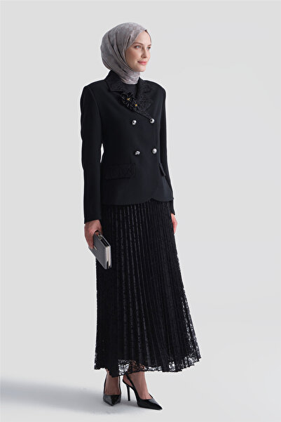 Armine Lace Lace Stylish Set Black