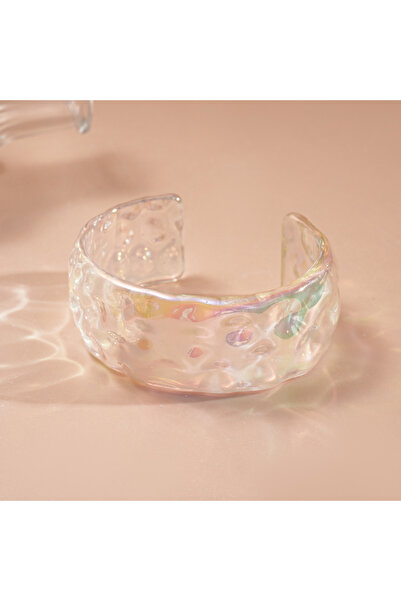 Choice4 Style10 Bohemia Transparent Colorful Acrylic Opening Bangle for Women...