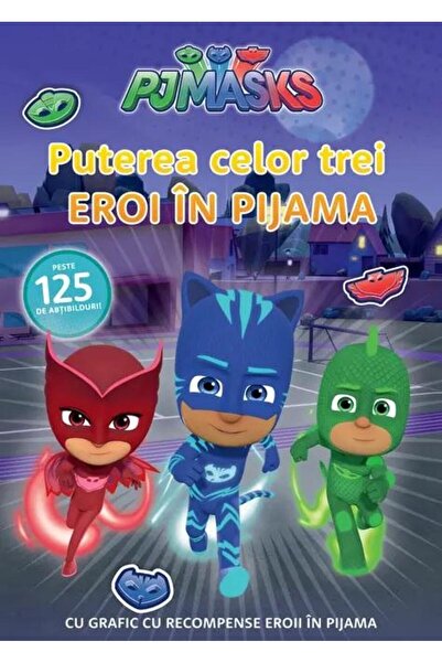 Editura Vlad si Cartea cu Genius PJMASKS: Puterea celor trei Eroi in Pijama!