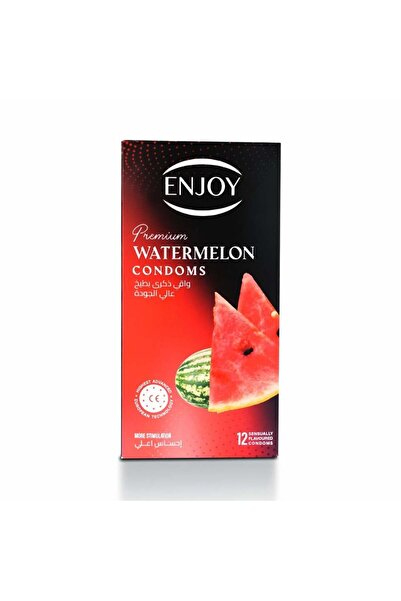 Enjoy Ainjoy Condoms 12Pcs Premium Watermelon High Sensation