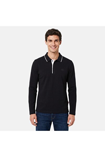 Lee Cooper Tricou polo,maneca lunga, croi slim ,din bumbac