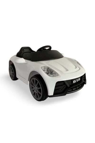 Fun Moment Kids Electric Car with Remote Control, LED Lights, and Music