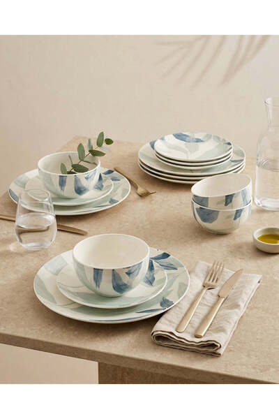 REDTAG Blue Floral Dinner Set (12-Piece)