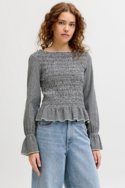 Jack & Jones Γυναικείο μακρυμάνικο τοπ με λαιμόκοψη καγιάκ - Zoe