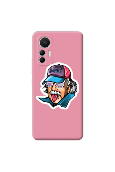 Other Xiaomi Mi 12 Lite Einstein Pink Colored Silicone TPU Θήκη