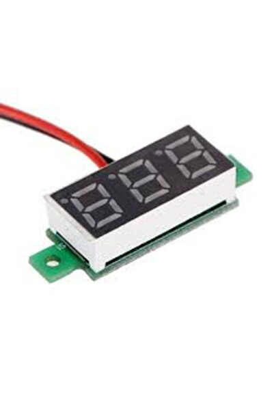 Generic 7C11 0.28inch DC 2.5-30V Voltmeter Green