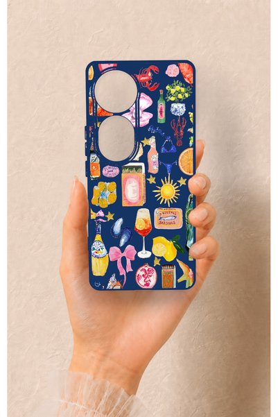 Vip Case Vivo V40 Compatible Summer Patterned Silicone Case