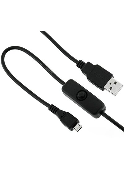 Generic 2E5 Micro USB Power Cable with ON/OFF switch for Raspberry Pi