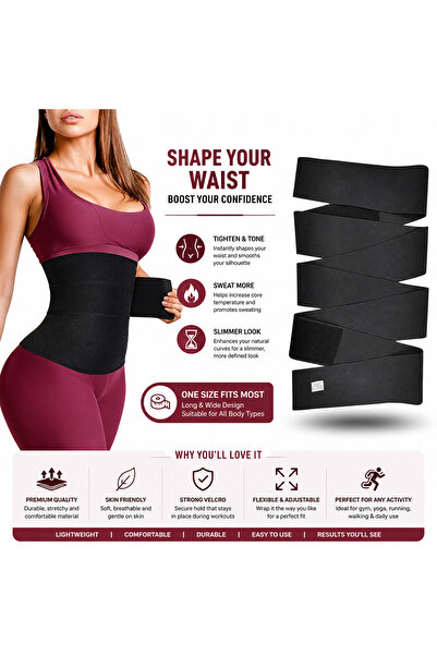 Generic Adjustable Waist Support Belt for Women | Tummy Shaping & Body Wrap C...