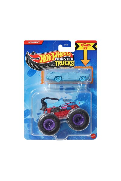 HOT WHEELS مجموعة شاحنات مونستر ثنائية الطراز SCORPEDO GRH81/JJT52