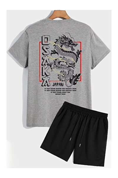 ZEMLİYA Sara Unisex Oversize Shorts Set Short Sleeve T-Shirt Comfortable Fit ...