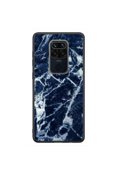 Other Xiaomi Redmi Note 9 Marble Cracked Purple Black Glossy Θήκη