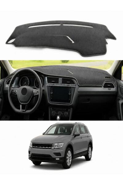 e-biz Volkswagen Tiguan (2016+) Uyumlu Torpido Koruma Örtüsü Oto Kılıfı Siyah...