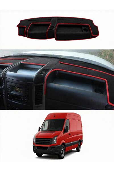 e-biz Volkswagen Crafter (2006+) Uyumlu Torpido Koruma Örtüsü Oto Kılıfı Siya...