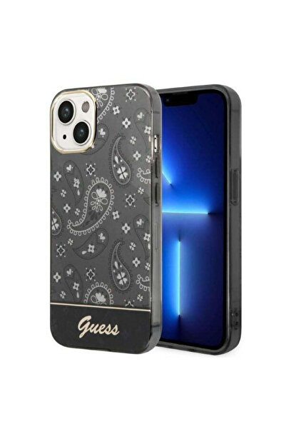 Guess GUHCP14SHGBNHK Θήκη για iPhone 14 6.1 ", μαύρο, σκληρό, Bandana Paisley