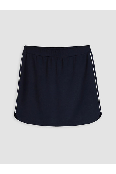 LC Waikiki Navy Blue Elastic Waist Shorts Skirt