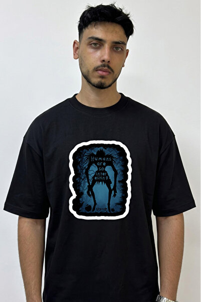 Anetos Ryuk Death Note_4 dizajn, štampana oversize crna majica